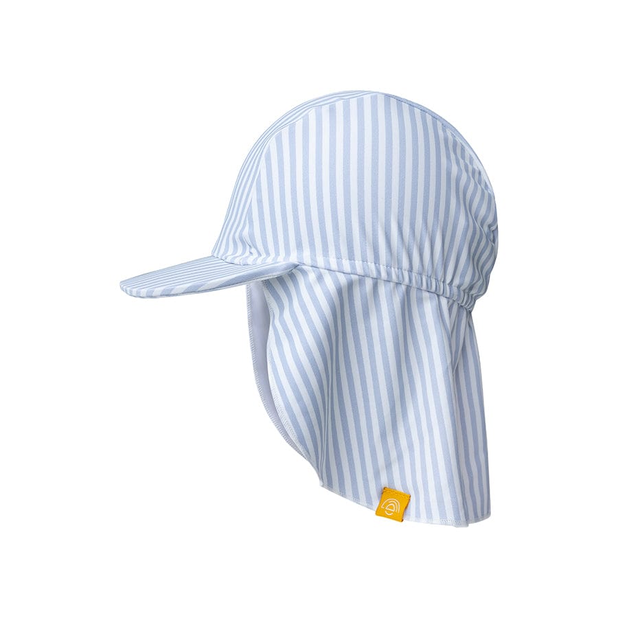 Casquette de soleil- - Bleu/Blanc - Rayures Bleues