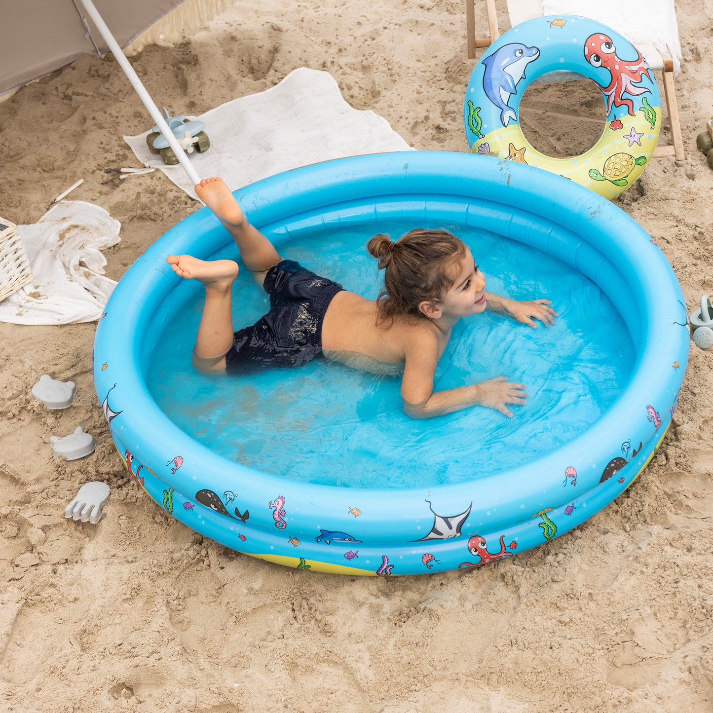 Spiel Pool Set - Mehrfarbig - Mini Marine - Ø 120 cm