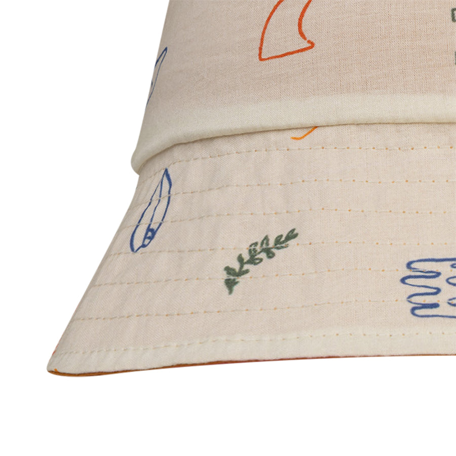 Wendbarer Sonnenhut - Beige/Orange - Catch A Wave