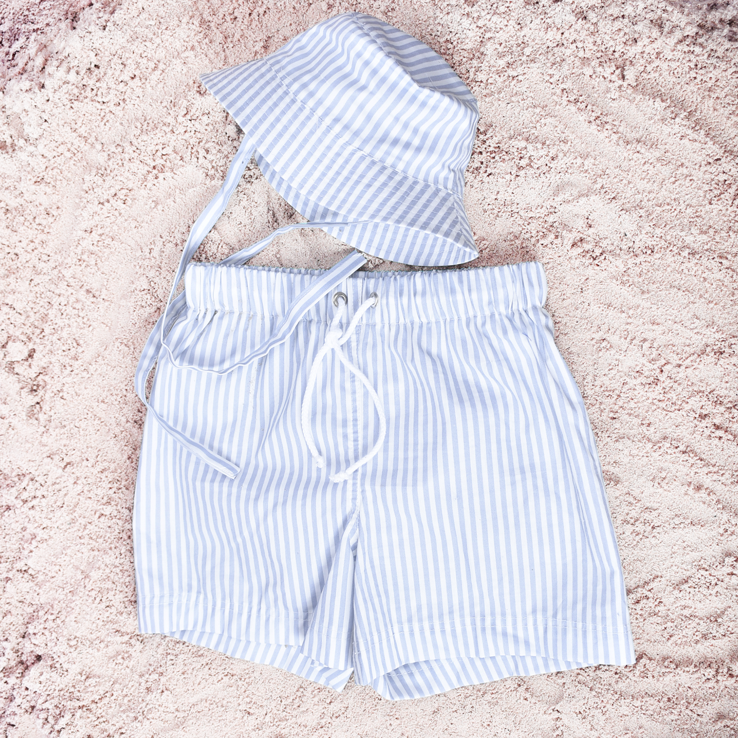 Zonnehoedje - Blauw/Wit - Blue Stripes