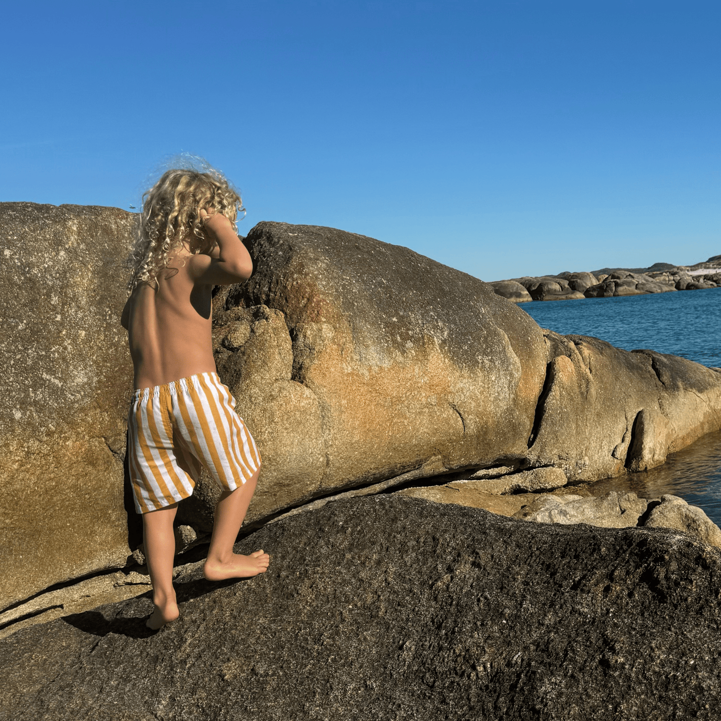 Shorts de bain - Jaune/Blanc - Flow