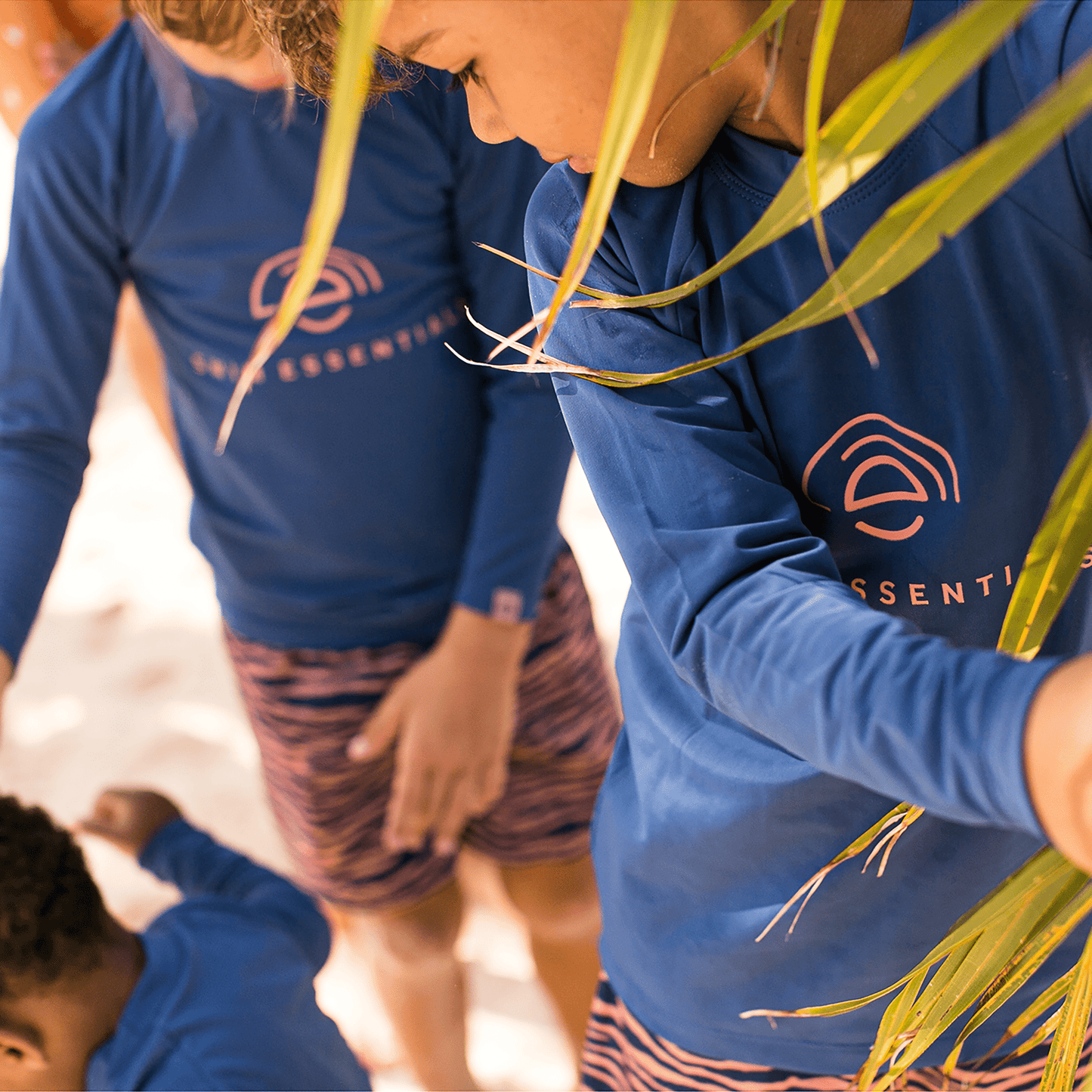 Camiseta de natación - Manga larga - Azul oscuro - Pure Tones