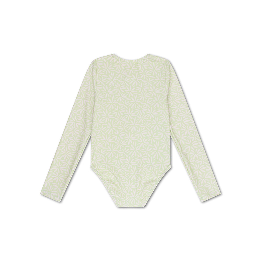 UV Badeanzug Mädchen mit Ärmeln - Grün - Matcha