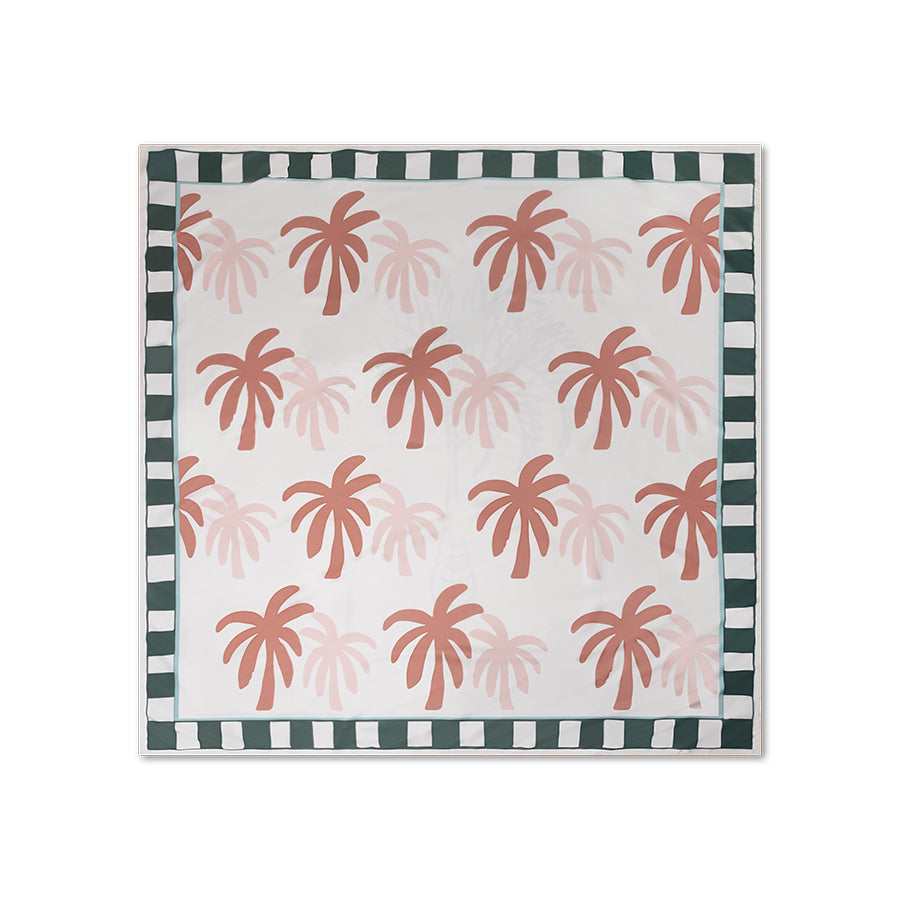 Mikrofaserhandtuch - Mehrfarbig - Palme - 180 x 180 cm
