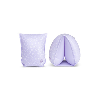 Zwembandjes - Lila - Leopard