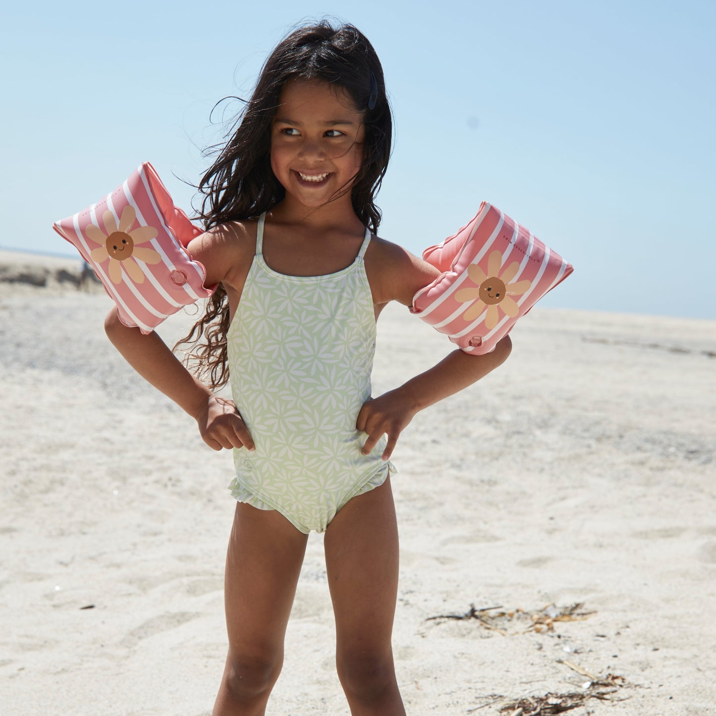 Brassards de natation - Rose - Daisy Flowers - 2/6 Ans