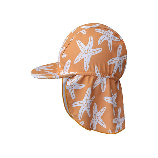 Gorro con protección UV en cuello - Naranja - Seastar