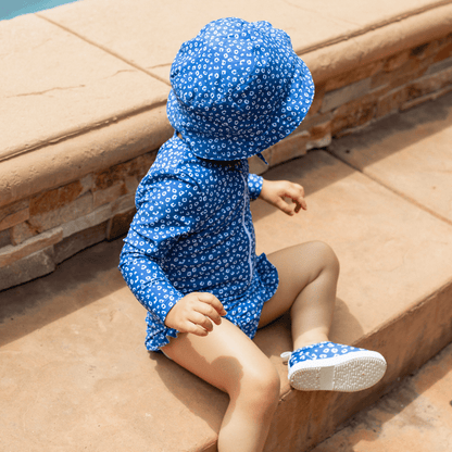 Kinder Sonnenhut- Blau - Leopard