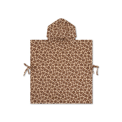 Strandponcho - Bruin - Wild Flower - 50 x 50 cm