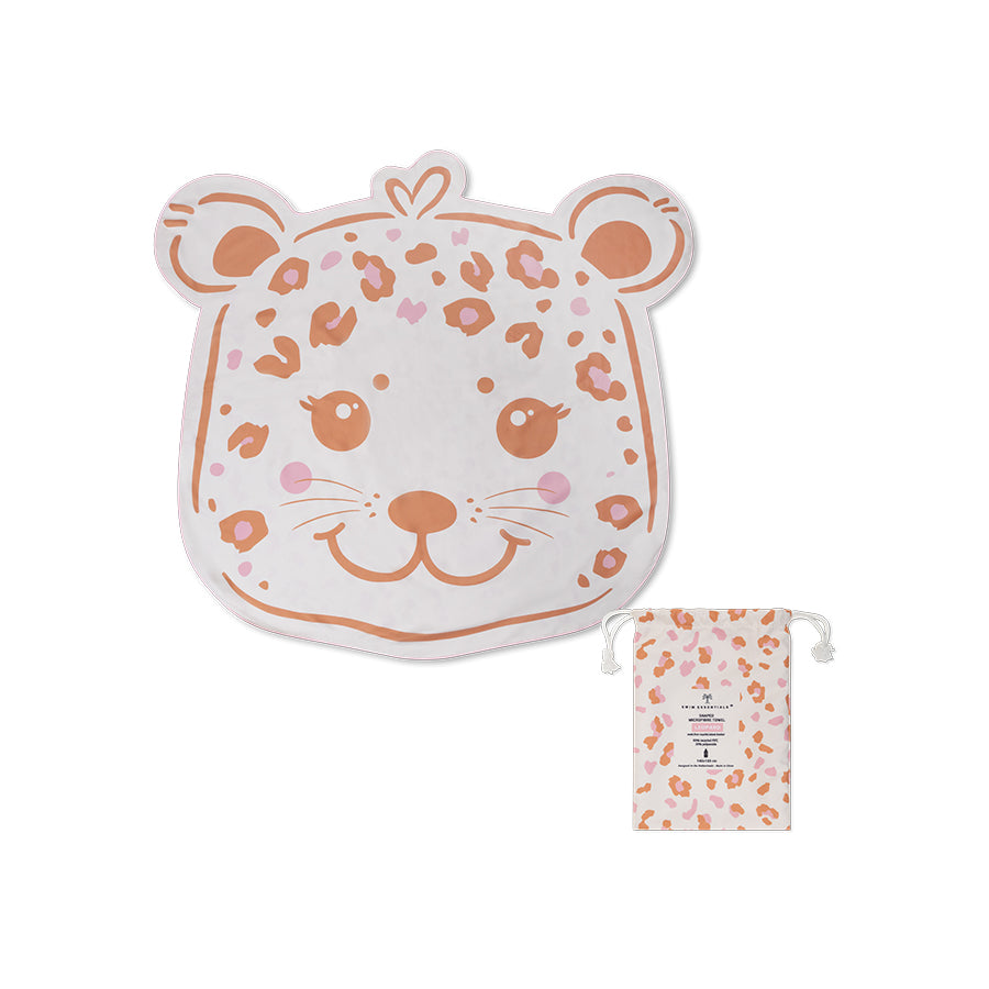 Serviette de Plage Microfibre - Beige - Leopard - 140 cm