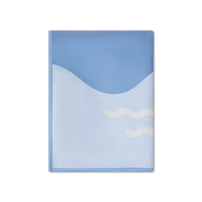 Beach Towel Microfiber - Blue - Seas The Day - 135 x 65 cm