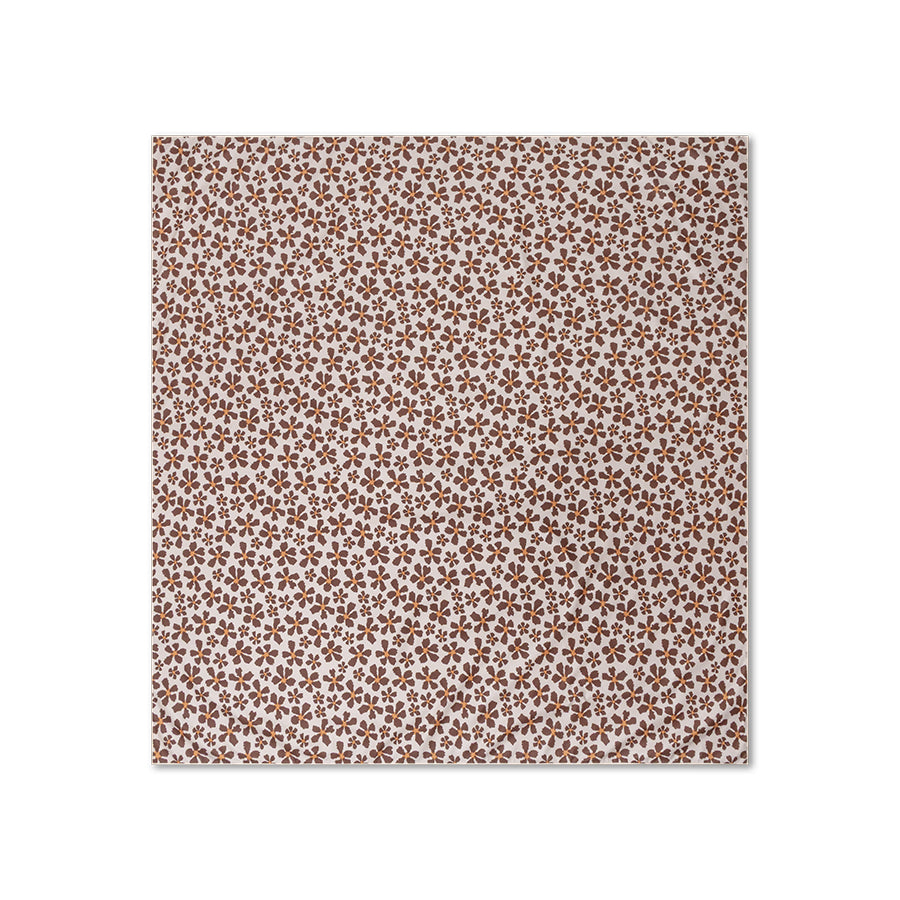Strandtuch Mikrofaser - Braun - Wild Flower - 180 x 180 cm