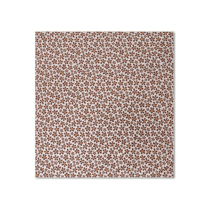 Strandtuch Mikrofaser - Braun - Wild Flower - 180 x 180 cm