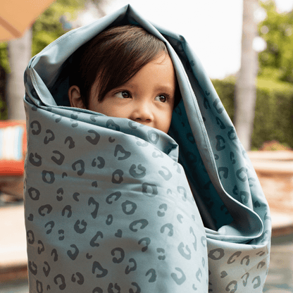 Toalla de playa Microfibra - Verde - Leopard - 180 x 90 cm