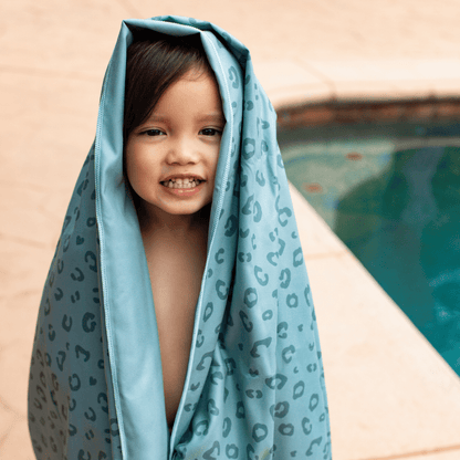 Toalla de playa Microfibra - Verde - Leopard - 180 x 90 cm