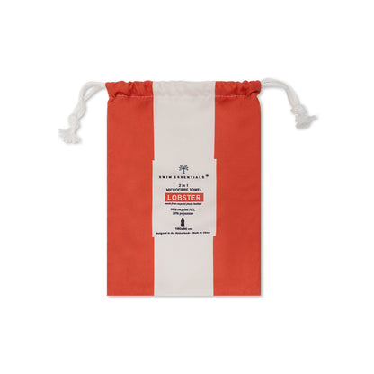 Strandtuch Mikrofaser - Rot - Lobster - 140 cm
