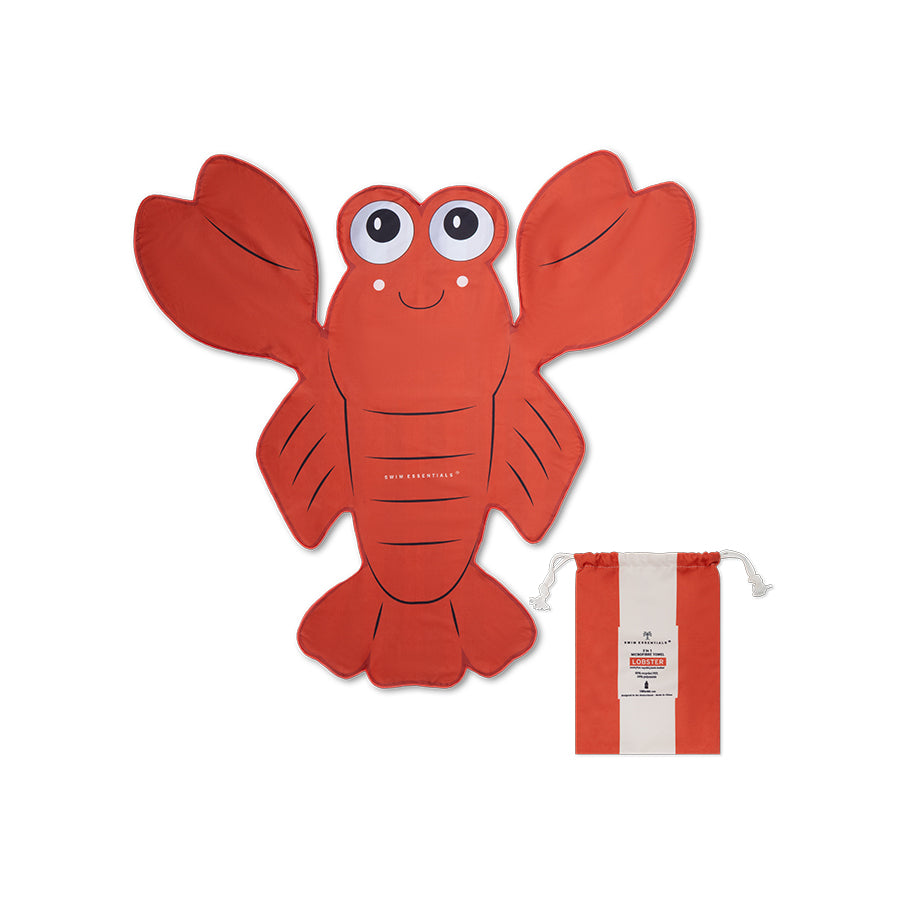 Strandtuch Mikrofaser - Rot - Lobster - 140 cm