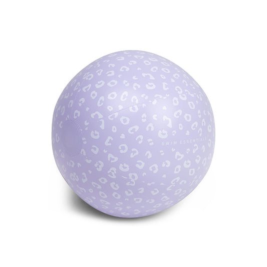 Strandbal - Lila - Leopard