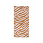 Toalla de playa Microfibra - Naranja/Blanco - Vibrant Stripes - 135 x 65 cm