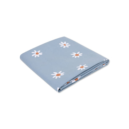 Serviette de Plage Microfibre - Bleu - Daisy Flower 135 x 65 cm