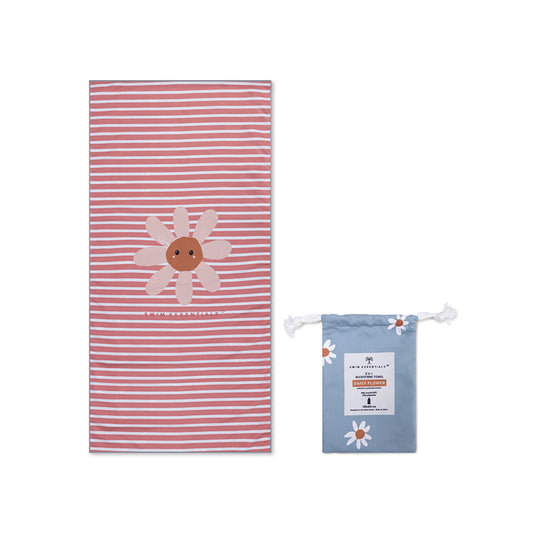 Strandtuch Mikrofaser - Blau - Daisy Flower 135 x 65 cm