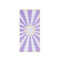 Serviette de Plage Microfibre - Violet/Blanc - Happy Sunshine - 135 x 65 cm