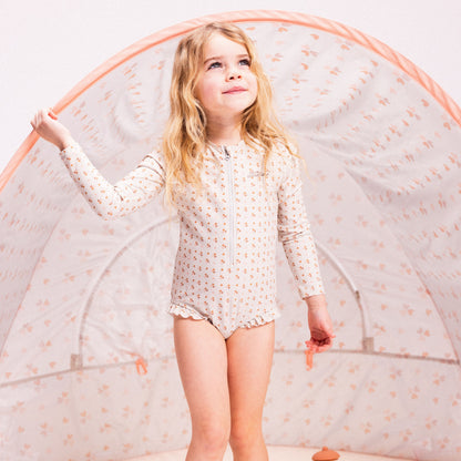 UV Badpak Kinder Met Lange Mouwen - Oudroze - Cozy Hearts