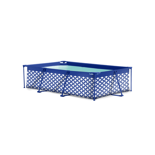 Rahmenpool - DunkelBlau/Weiß - Elegance - 260 x 160 x 65 cm