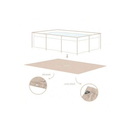 Alfombra Protectora Para Piscinas - Beige - Essence - 260 X 160 cm