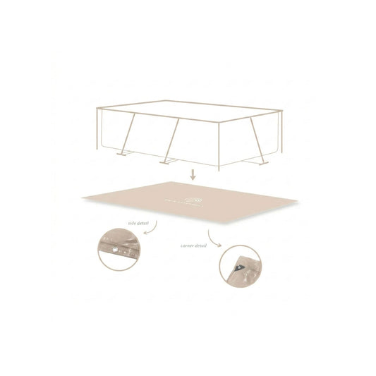 Alfombra Protectora Para Piscinas - Beige - Essence - 300 X 200 cm