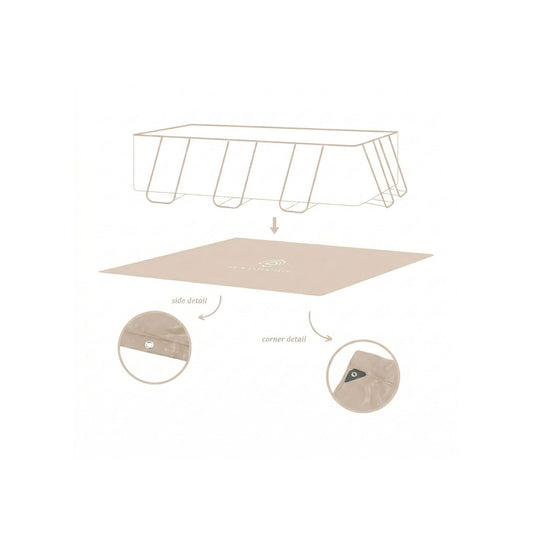 Alfombra Protectora Para Piscinas - Beige - Essence - 400 x 200 cm