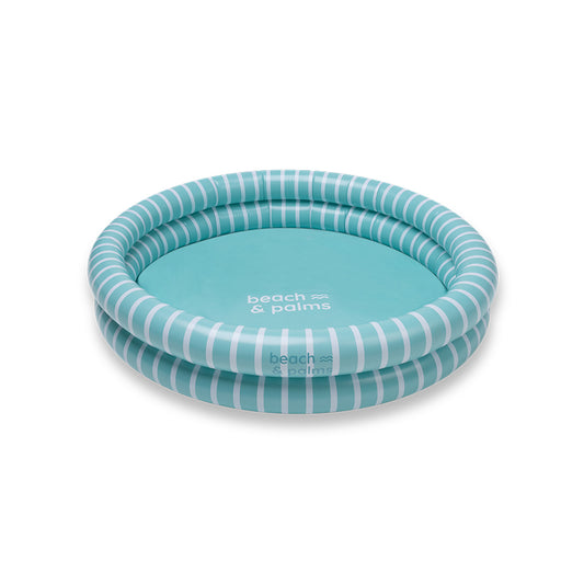 Kids Pool - Green/White - Stripes - Ø 100 cm