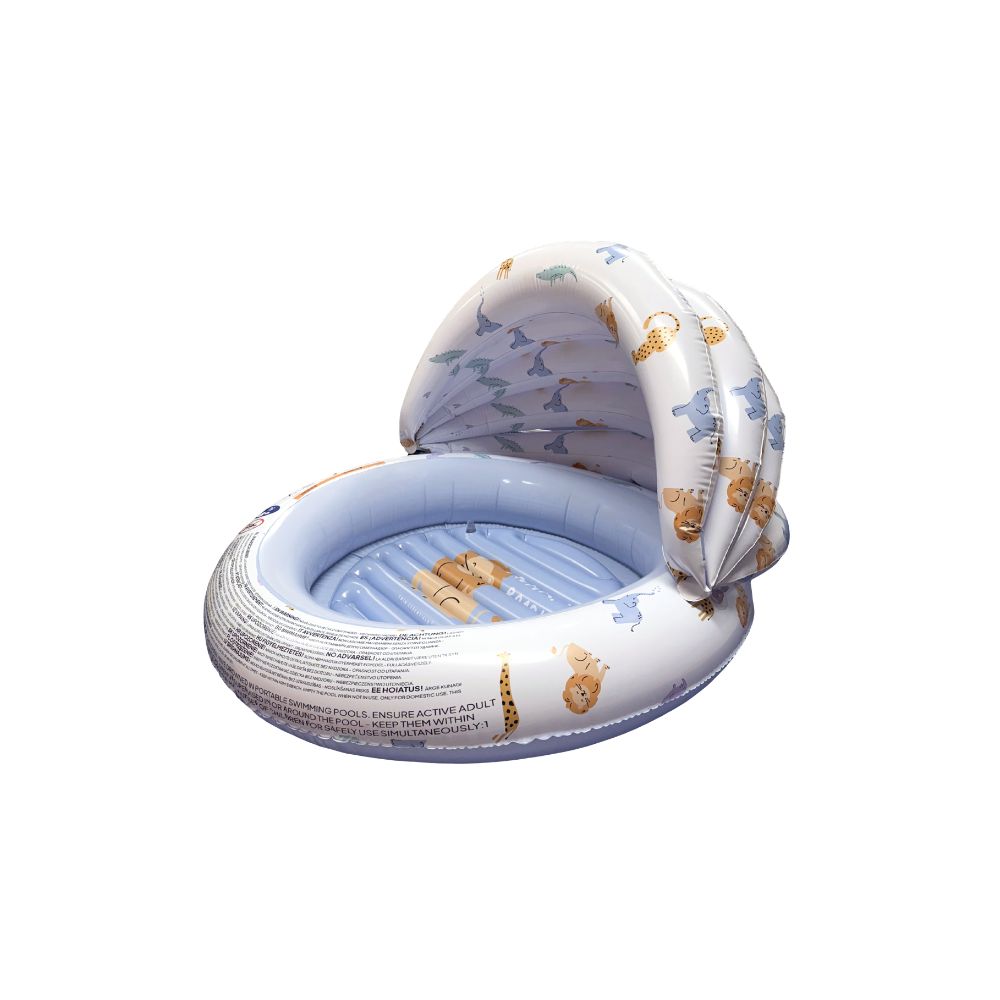 Kids Pool - Multicolored - Wild Life - Ø 100 cm With Canopy