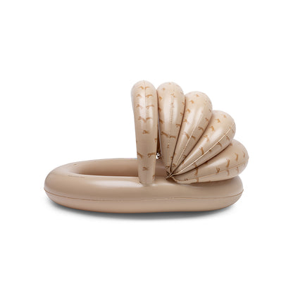 Kinder Pool - Beige - Leopard - Ø 100 cm mit Sonnendach