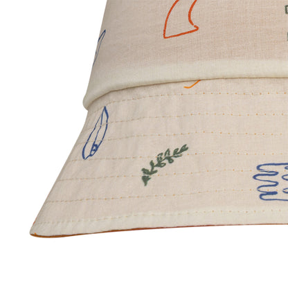 Sun Hat Reversible - Beige/Orange - Surfer