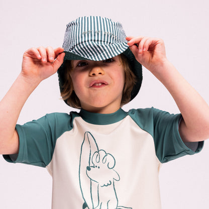 Sun Hat Reversible - Green - Surf Dogs