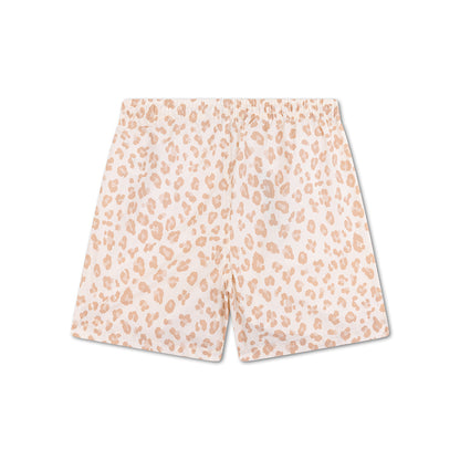 Badeshorts Mädchen - Beige - Leopard