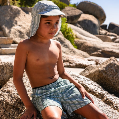 Shorts de baño - Verde - Resort Stripes