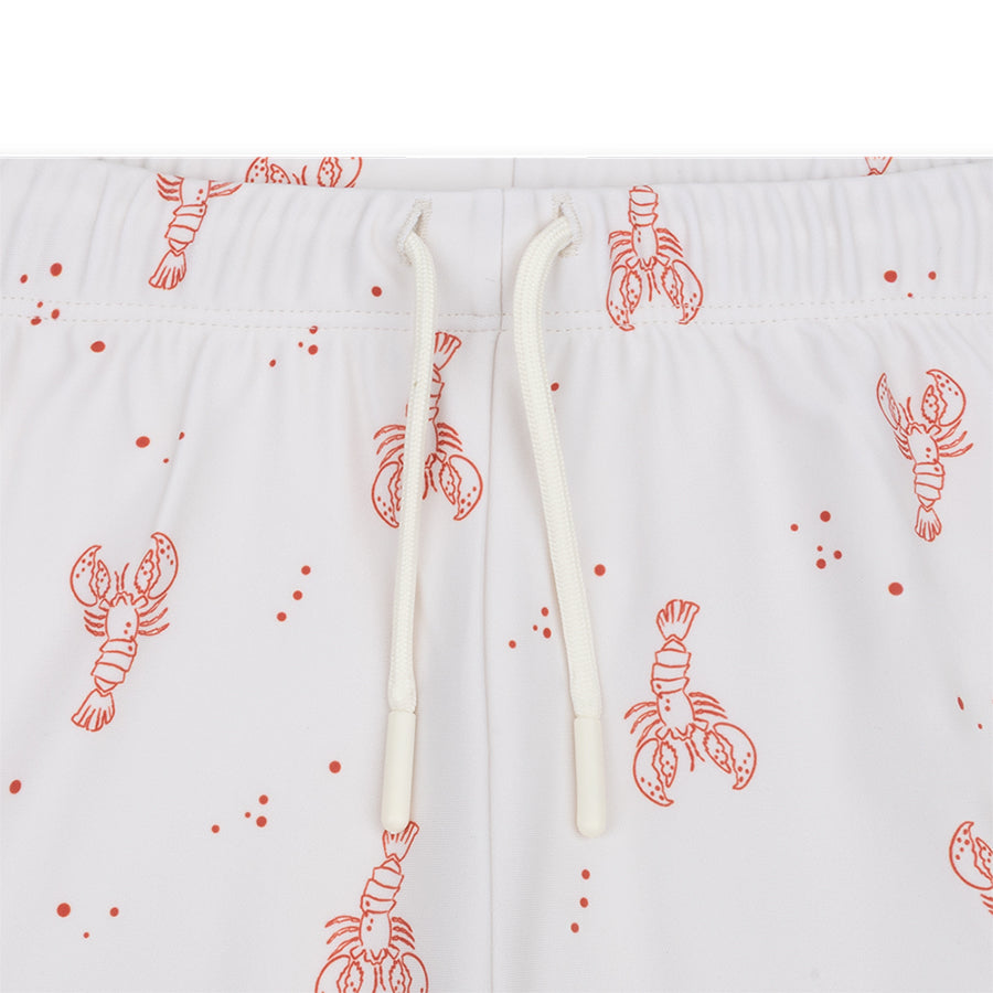 Badehose - Beige/Rot - Little Lobster