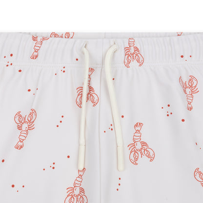 Badehose - Beige/Rot - Little Lobster