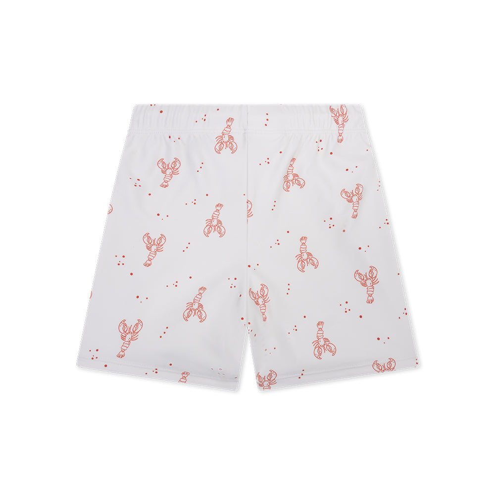 Badehose - Beige/Rot - Little Lobster