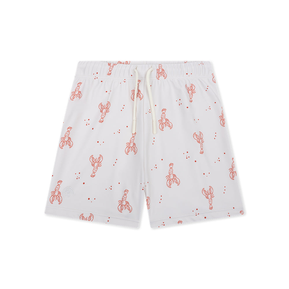 Badehose - Beige/Rot - Little Lobster
