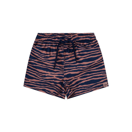 Boxer de bain - Bleu/Orange - Vibrant Stripes