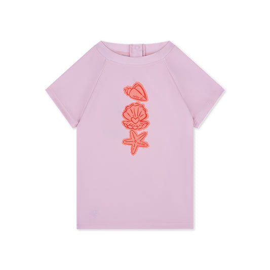 Swimming T-Shirt Short Sleeves - Pink - Coastal Charm