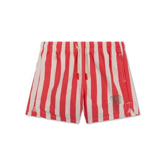Zwembroek - Beige/Rood - Lobster Stripe - Volwassen