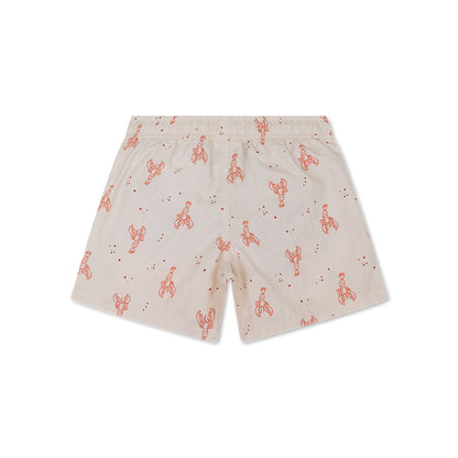 Badeshorts - Beige/Rot - Little Lobster