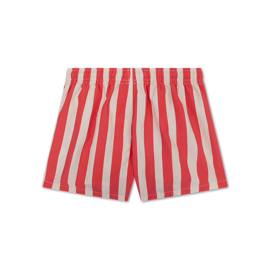 Zwembroek - Beige/Rood - Lobster Stripe