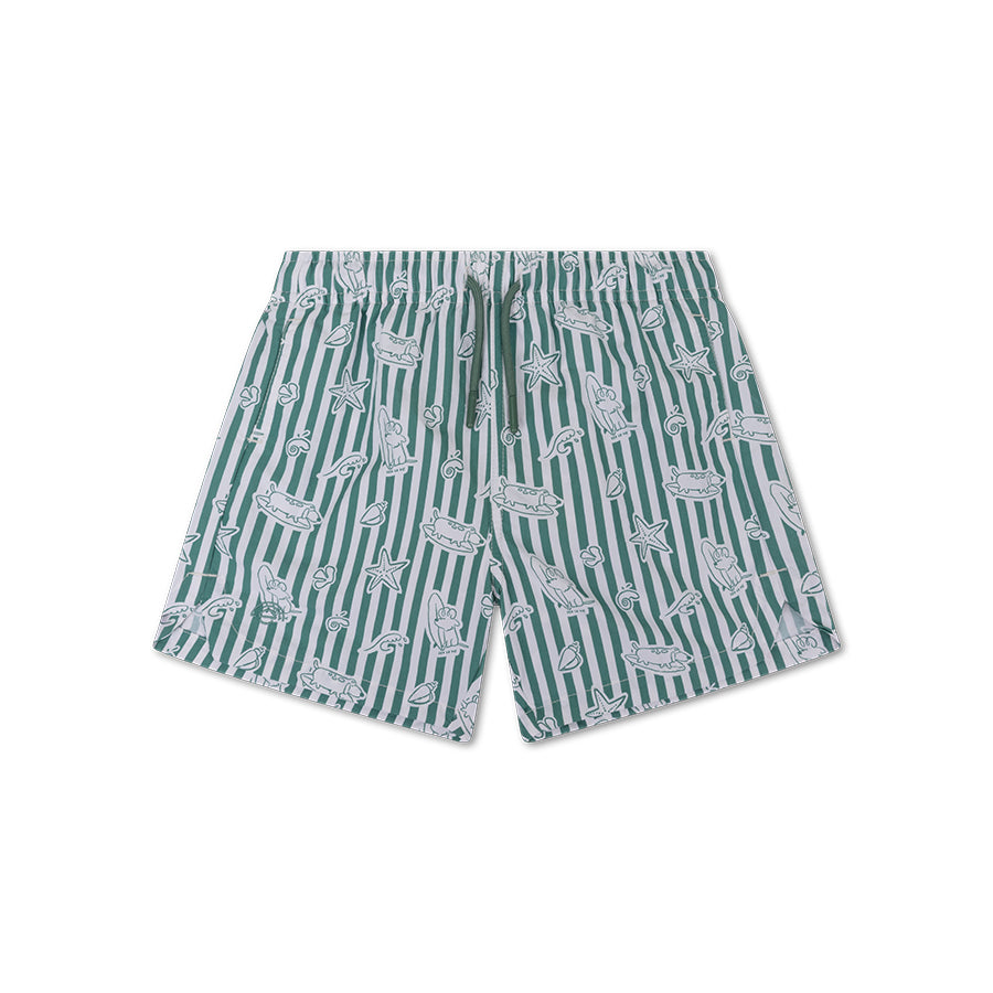 Badeshorts - Grün - Surf Dogs
