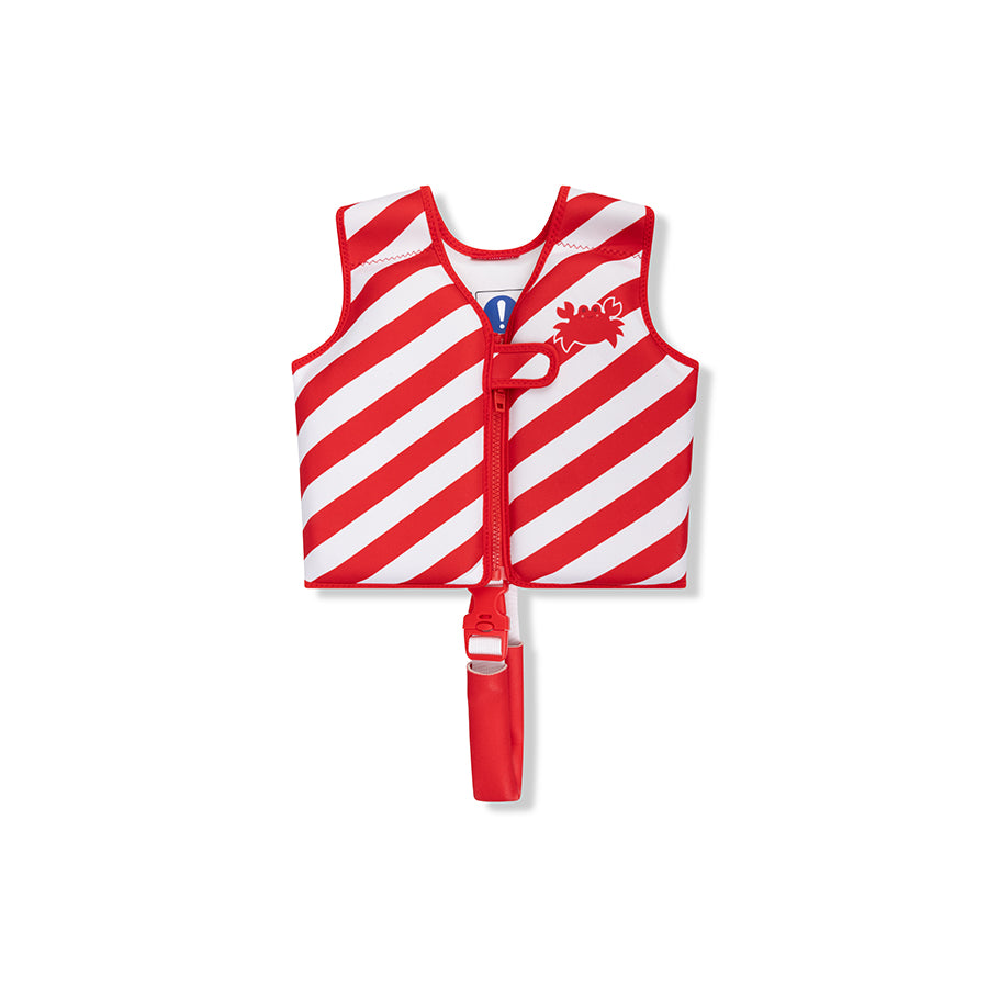 Swim Vest - Red/White - Crabby