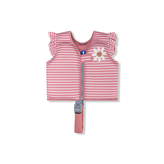 Swim Vest - Red/White - Daisy Flower